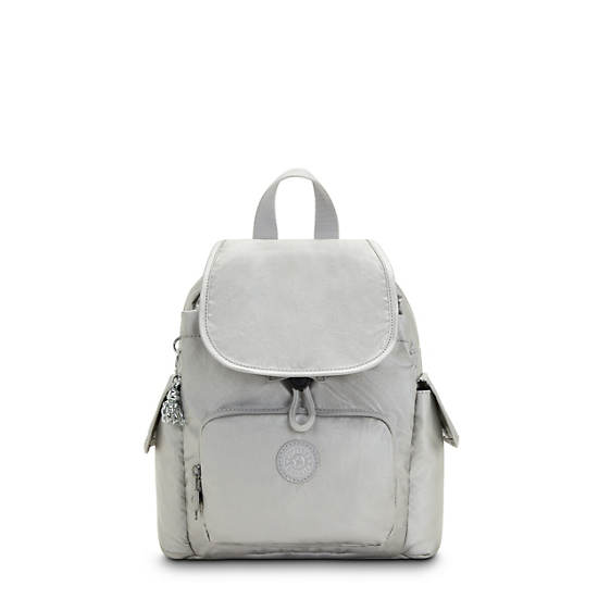 Kipling City Pack Mini Metallic Backpack Sırt Çantaları Gümüş | TR 1195NW